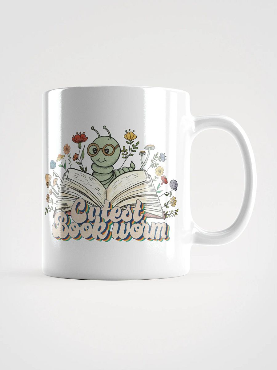 Cutest Bookworm Mug – Whimsical Book Lover Gift product image (2)