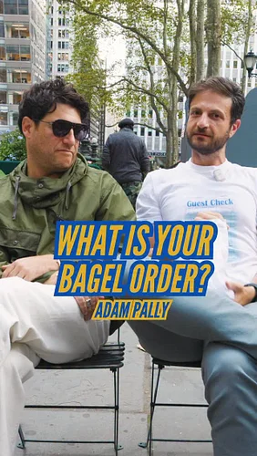 Reviewing @adam.pally ‘s Bagel Order! What score would you give it? 0-10 

#bagel #bagels #nycfood #brunchboys
