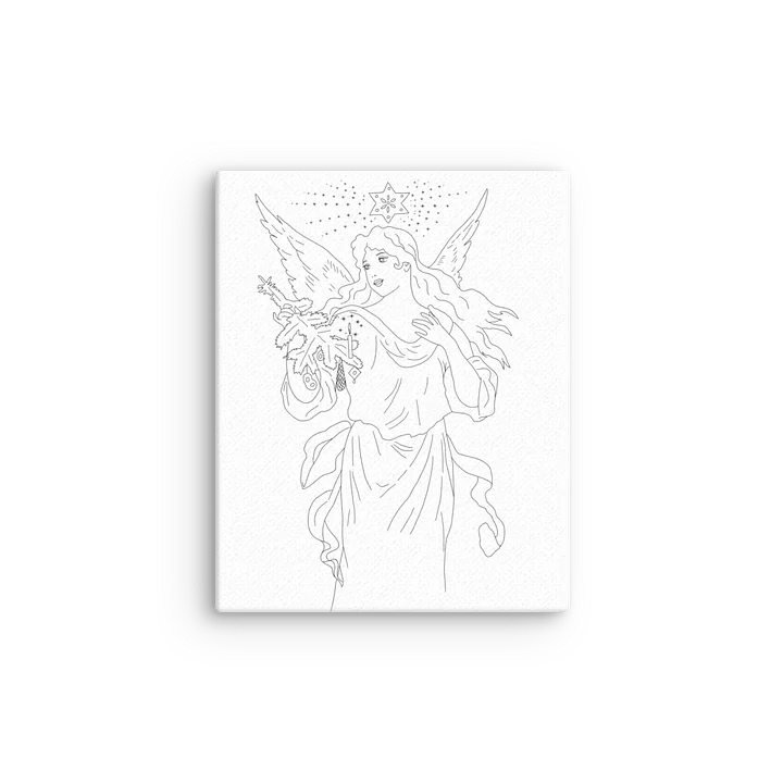 Color-Your-Own Christmas Angel on Canvas product image (2)