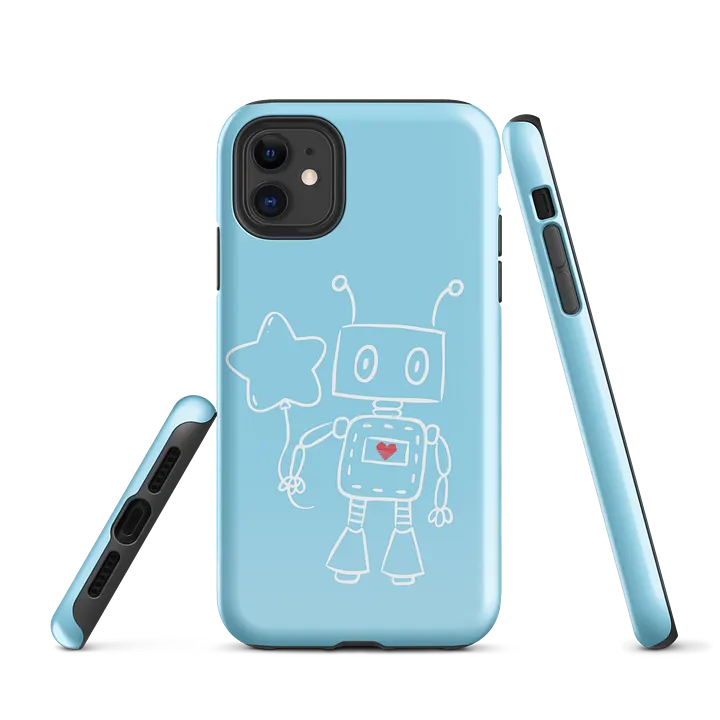 Robot Love Star Tough iPhone® Case product image (1)