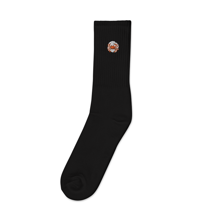 Crabby Comfort Embroidered Socks product image (1)