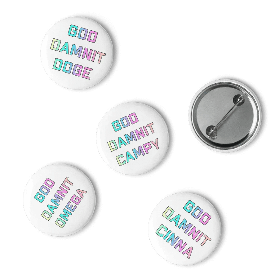 God Damnit Chaos Crew Pins product image (10)