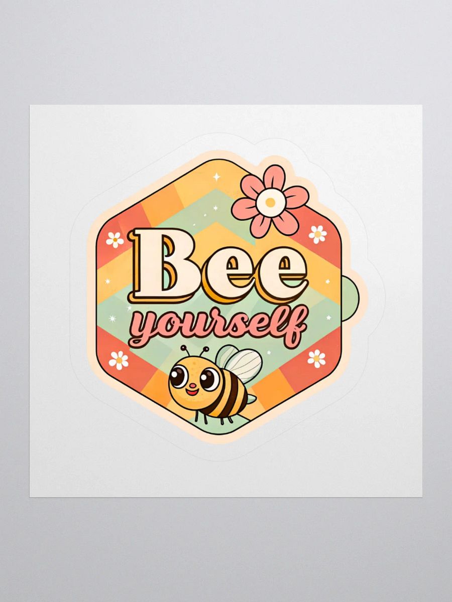 Bee Yourself Hexagonal Kiss Cut Stickers product image (1)