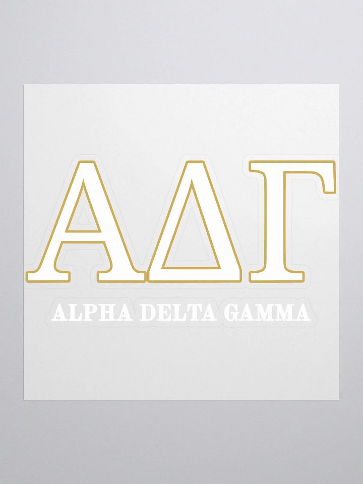 ADG Greek Letters Gold - Sticker product image (1)