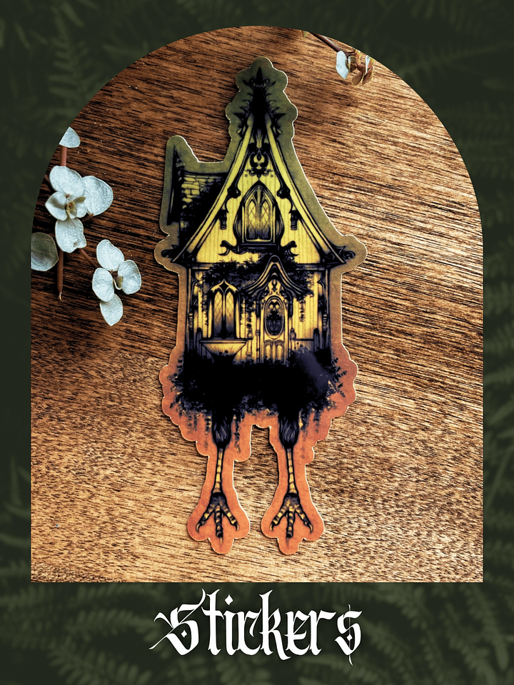 Baba Yaga House Sticker product image (2)
