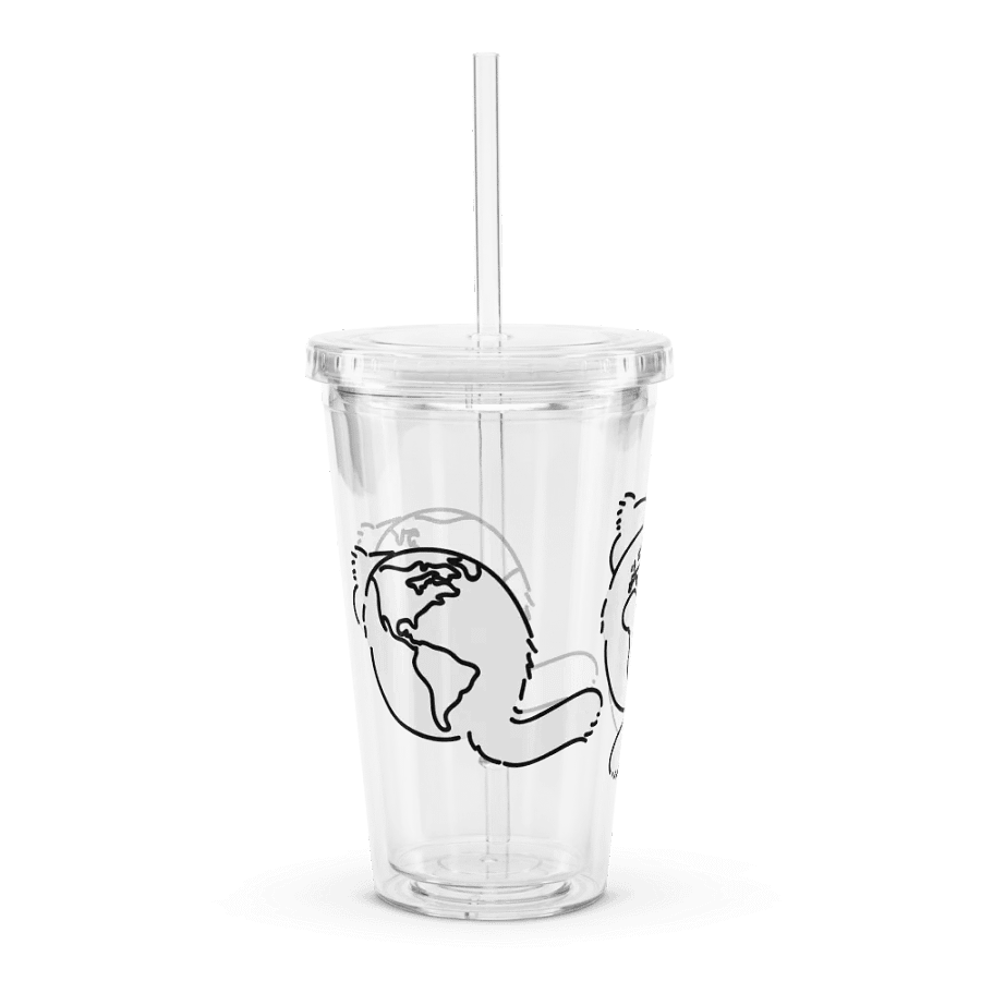 Planet Manul Trio - Transparent Cup & Straw product image (3)