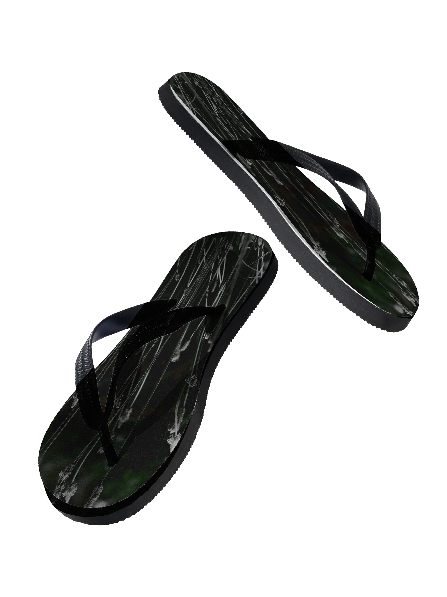 Flip flops - Wildblumen schwarzweiß product image (2)