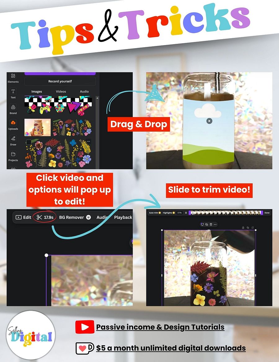 Glass Tumbler Mockup Video-Canva Template product image (3)