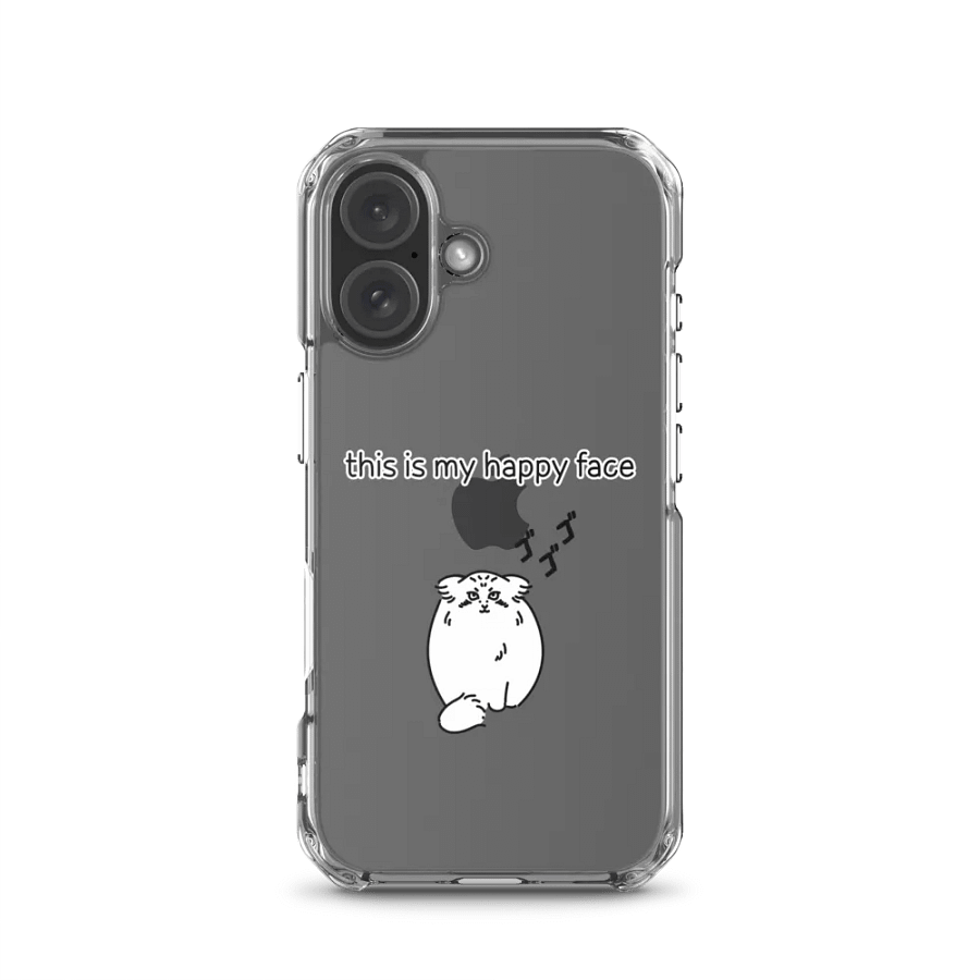 This Is My Happy Face - Clear iPhone Case product image (23)