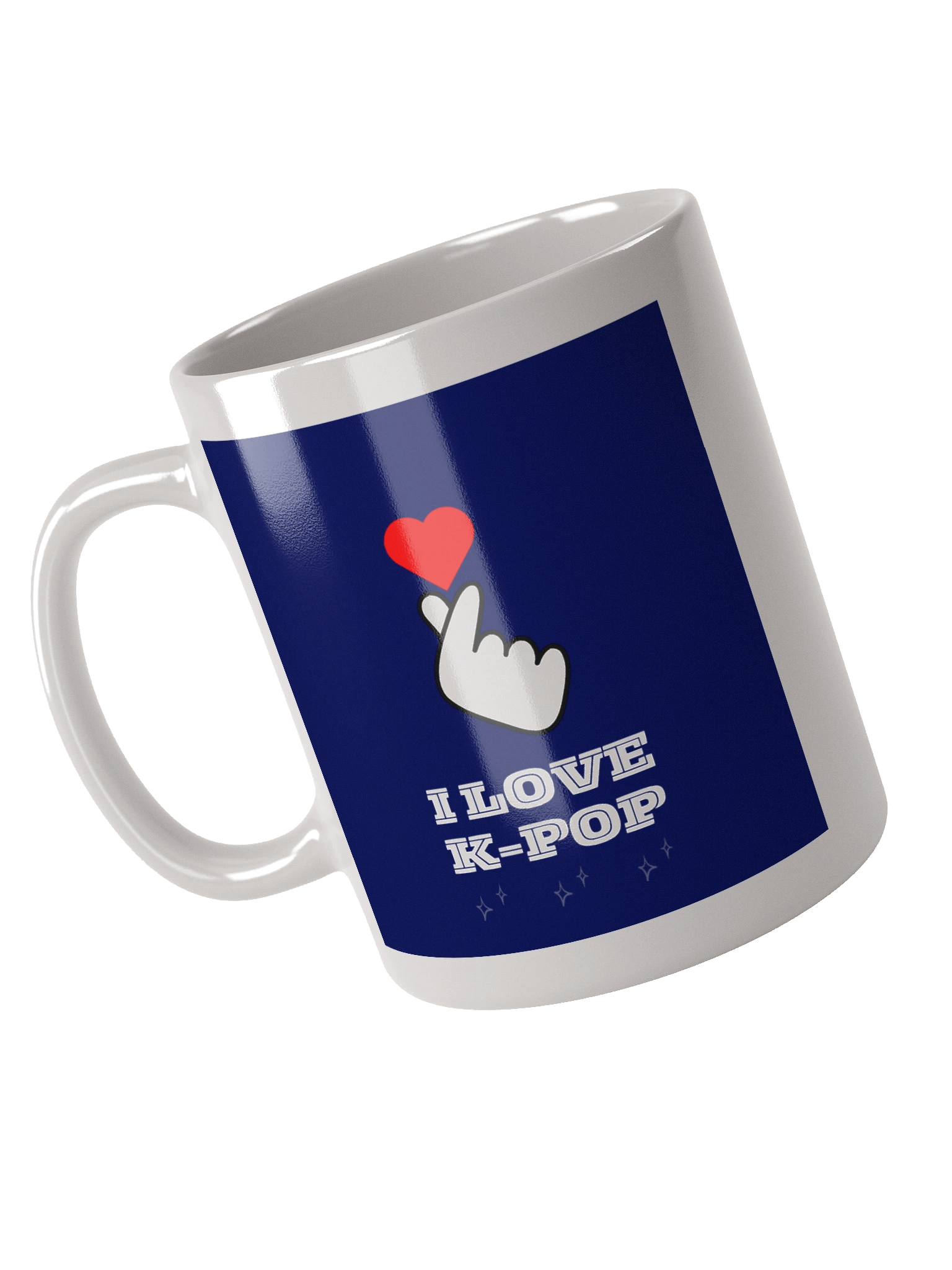 K-POP South Korean finger heart symbol mug product image (4)