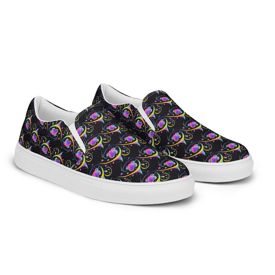 Valentines Heart All Over Print Slip On Shoes product image (7)