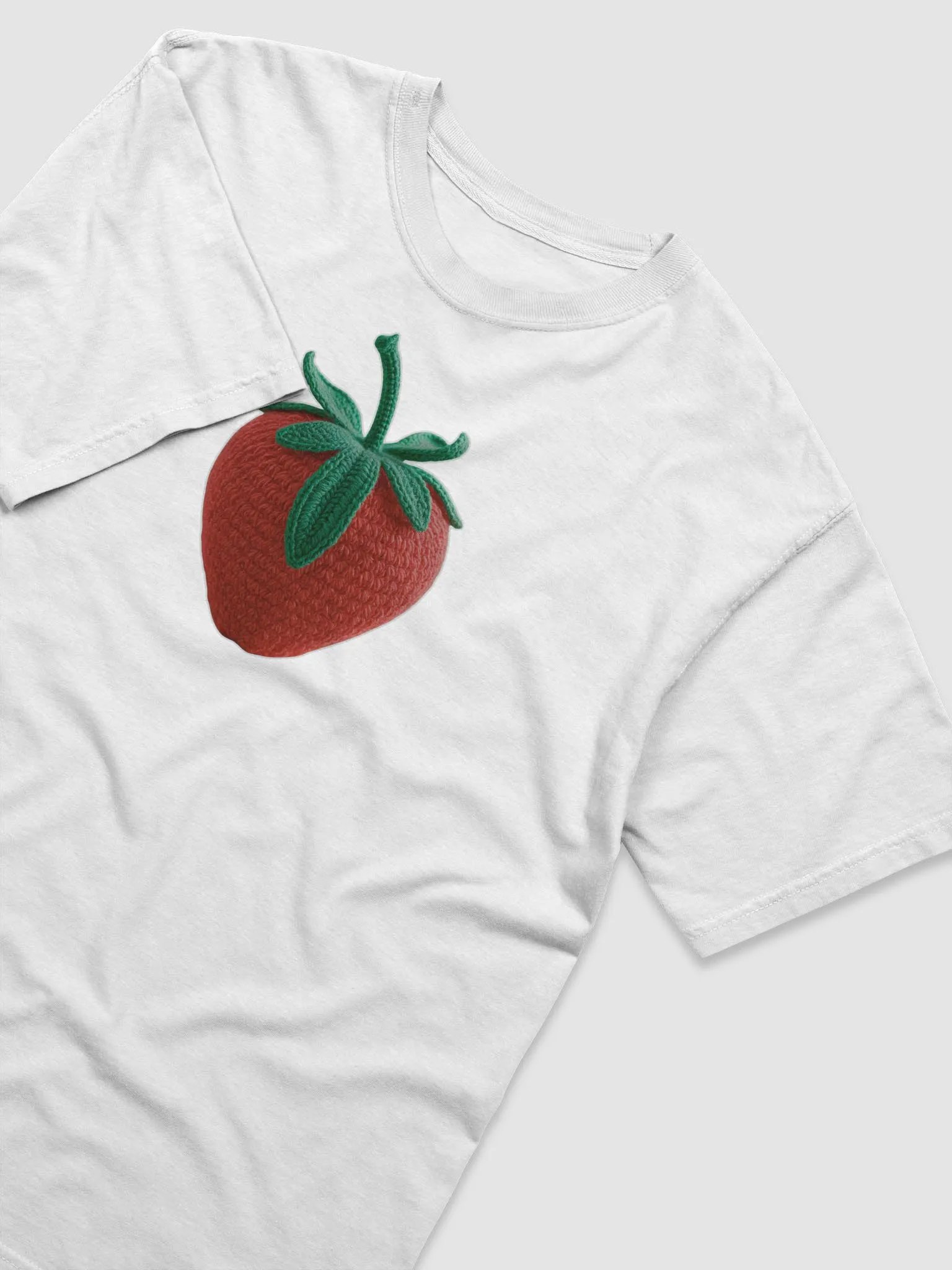CozyAvocado White Garment-Dyed Heavyweight T-Shirt Strawberry #1 product image (3)