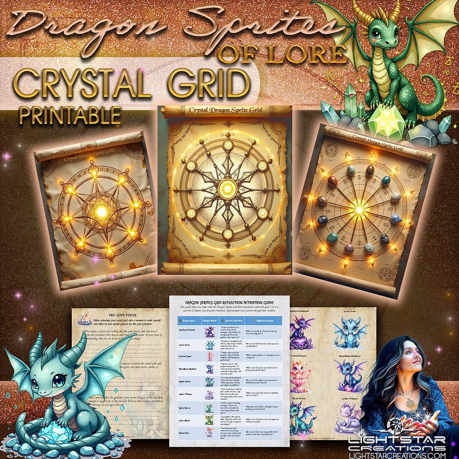 Crystal Dragon Sprites of Lore Digital Toolkit product image (4)