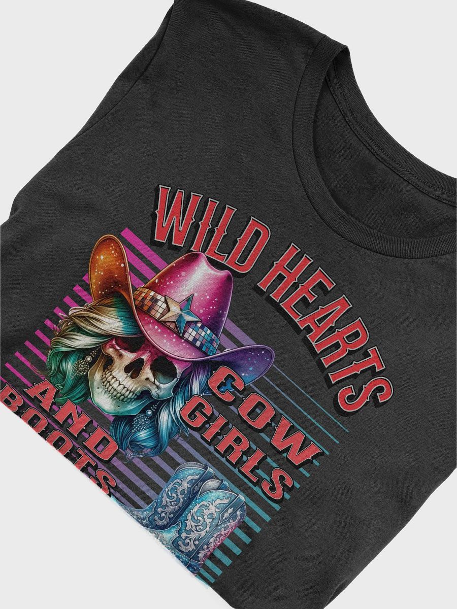 Wild Hearts Cowgirl And Boots Skull T-Shirt product image (9)