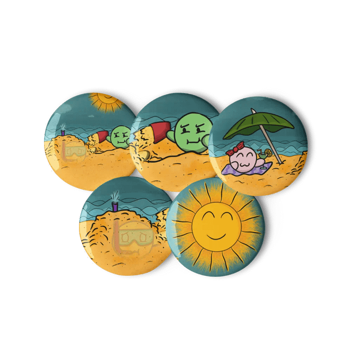 Dango Summer Set - Pin Buttons product image (1)