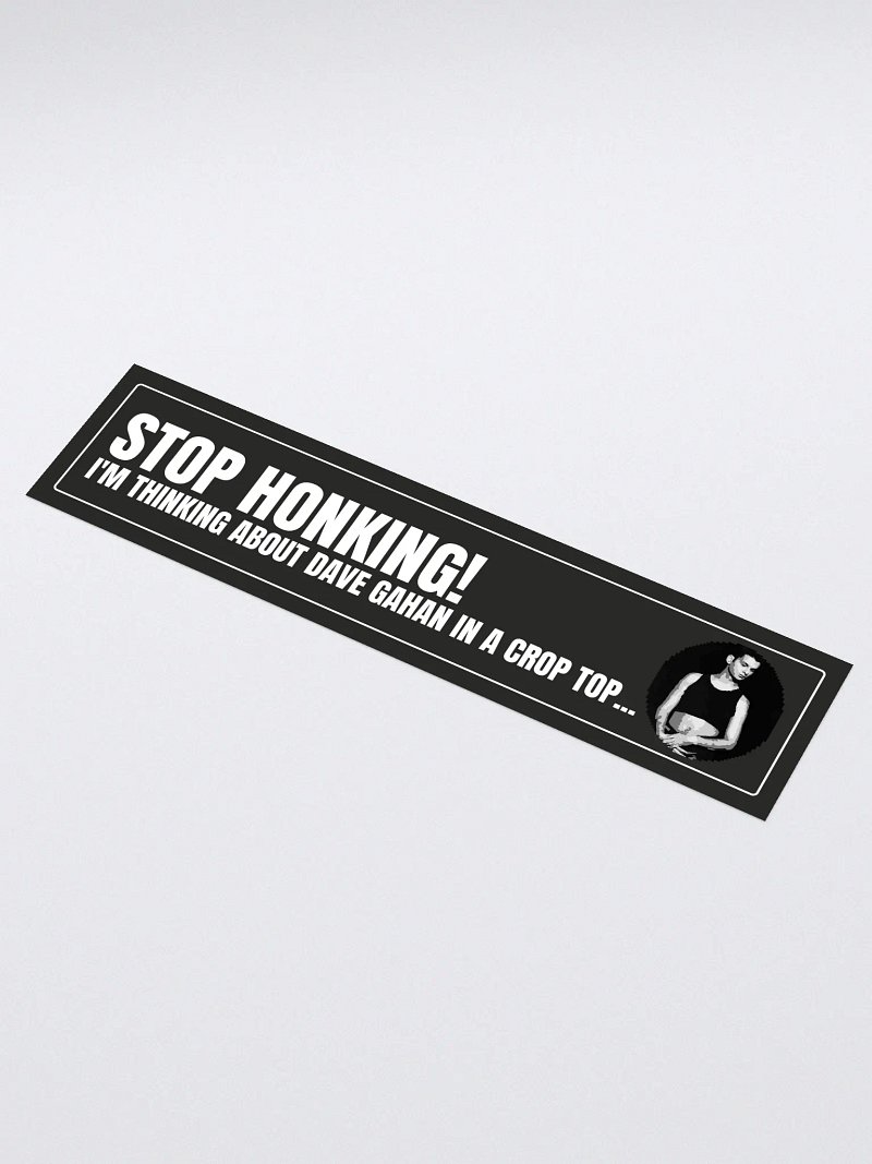 Dave Crop Top Bumper Sticker