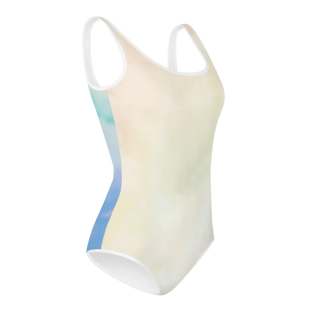 Blur cloud rainbow Design Youth One Piece Swimsuit - V1 product image (1)