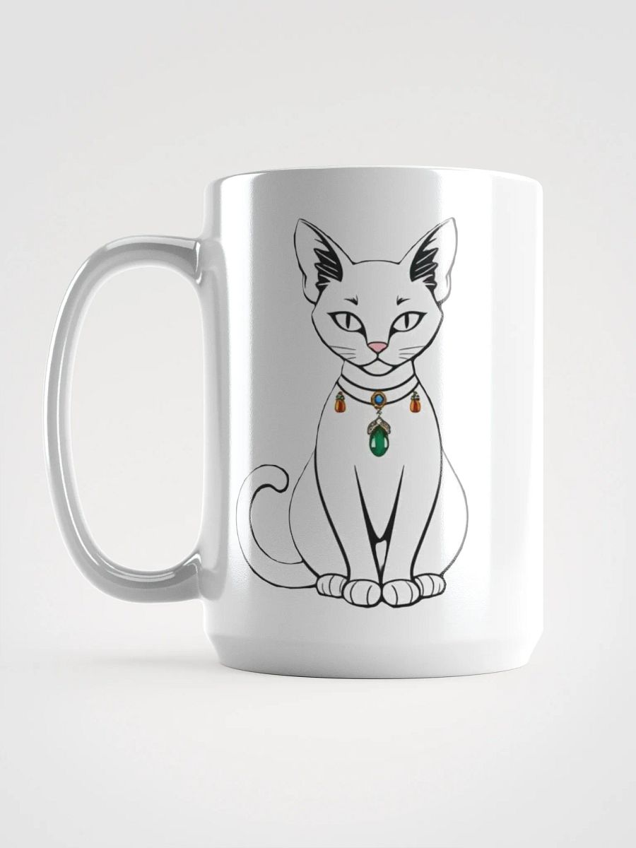 Feline Gem White Glossy Mug product image (1)