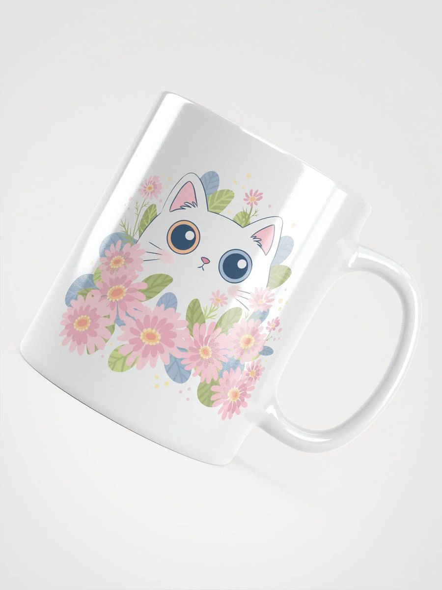 Whimsical Cat and Flowers Mug product image (8)