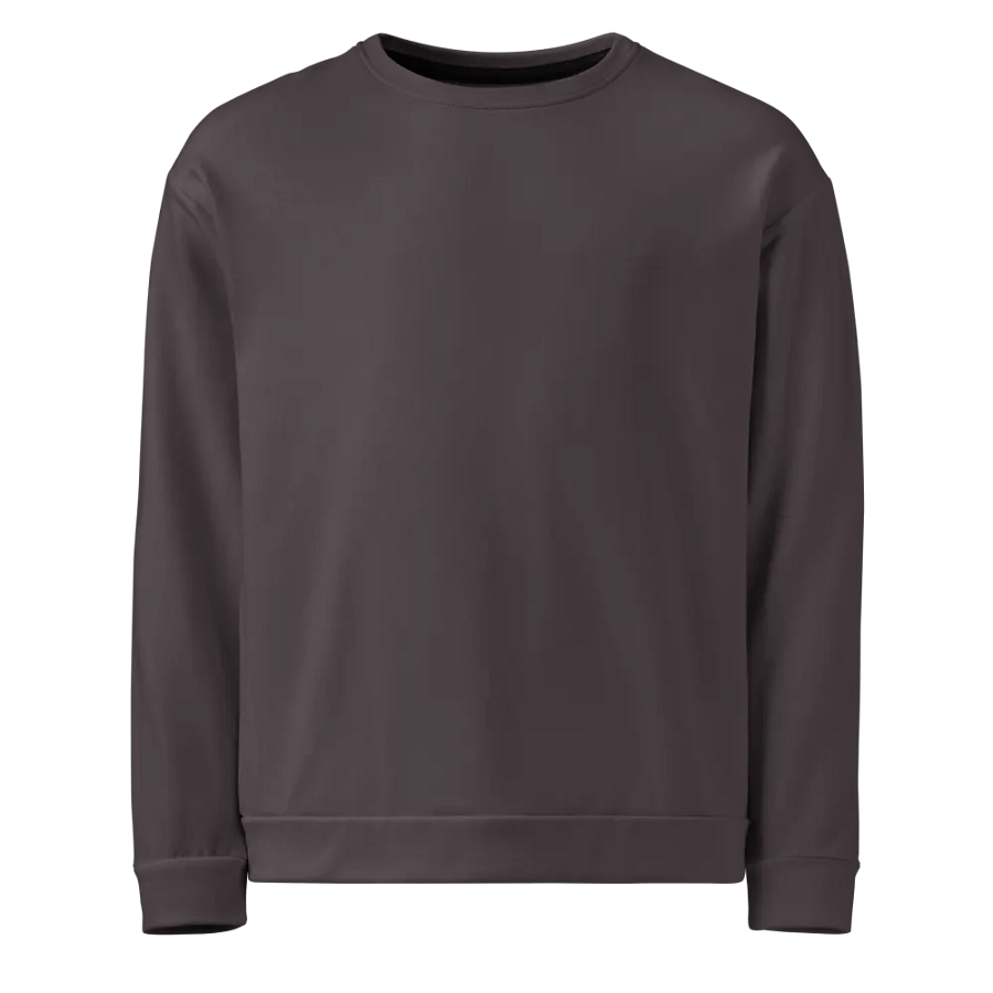 Plain Dark Brown True Summer Unisex Recycled Polyester Heavyweight Premium Sweatshirt by Treasure Pie product image (1)