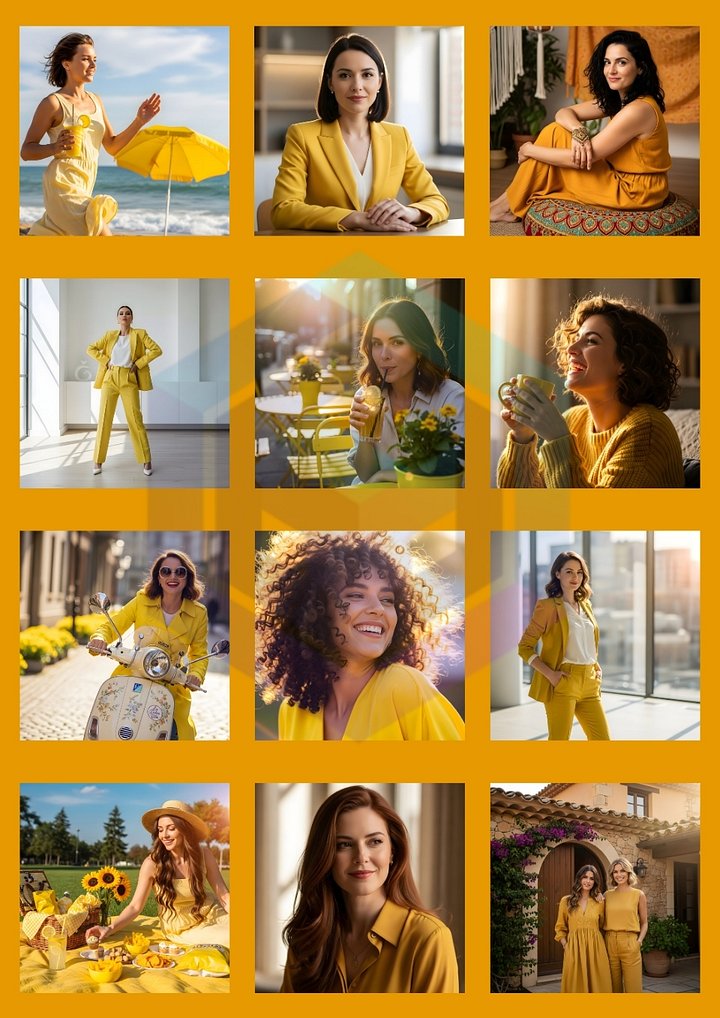 220 VIBRANT YELLOW LEMON BOSS STOCK IMAGES BUNDLE FOR BOLD FEMALE EMPOWERMENT product image (2)