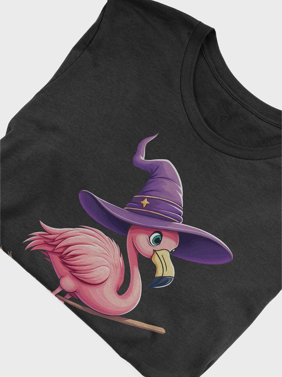 Flamingo Witch Halloween T-Shirt product image (37)
