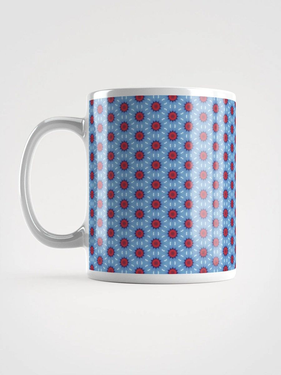 Blue Red & White Sunshine Ceramic Mug product image (6)
