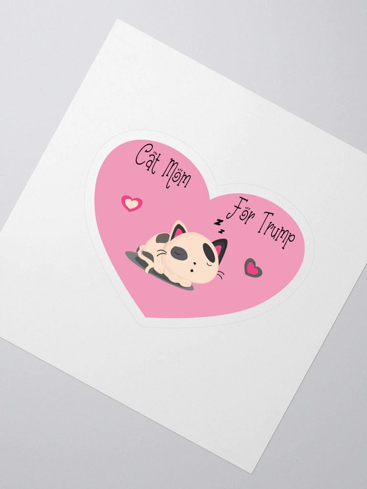 Cat Mom For Trump Sticker product image (2)