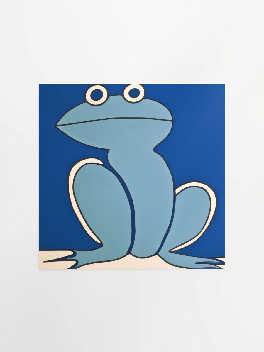 Blue Frog Modern Art Style in Five Sizes product image (2)