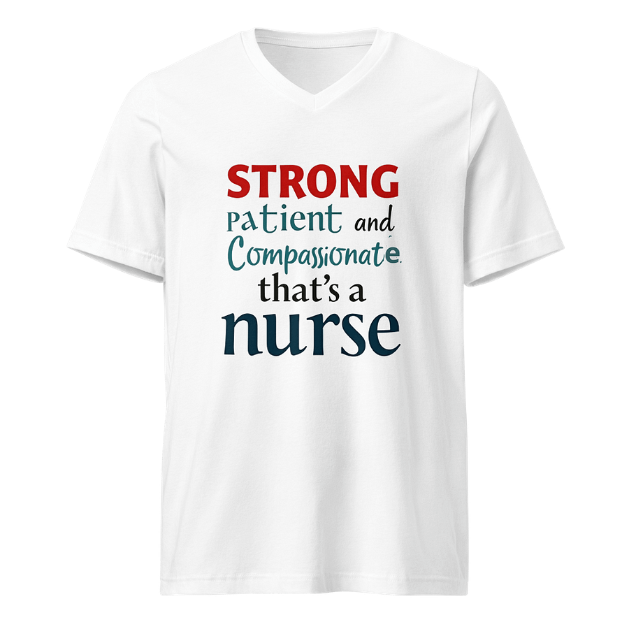 STRONG Nurse V-Neck T-Shirt product image (1)