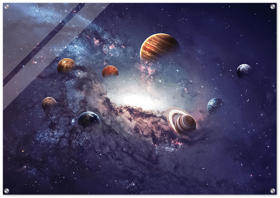 PLANETS GLOSSY ACRYLIC PRINT product image (1)
