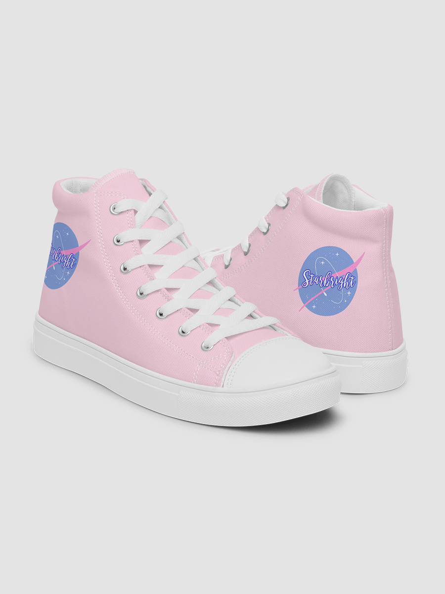 Pink Starbright The Band Women's High Top Canvas Shoes product image (11)