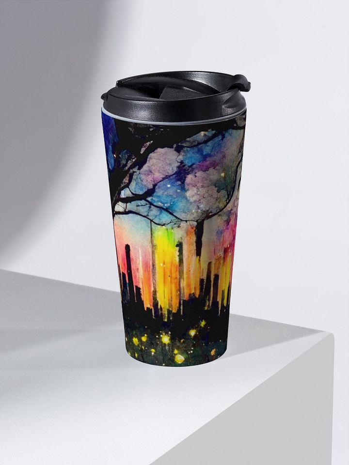 Dreamy Cityscape Stainless Steel Travel Mug product image (2)