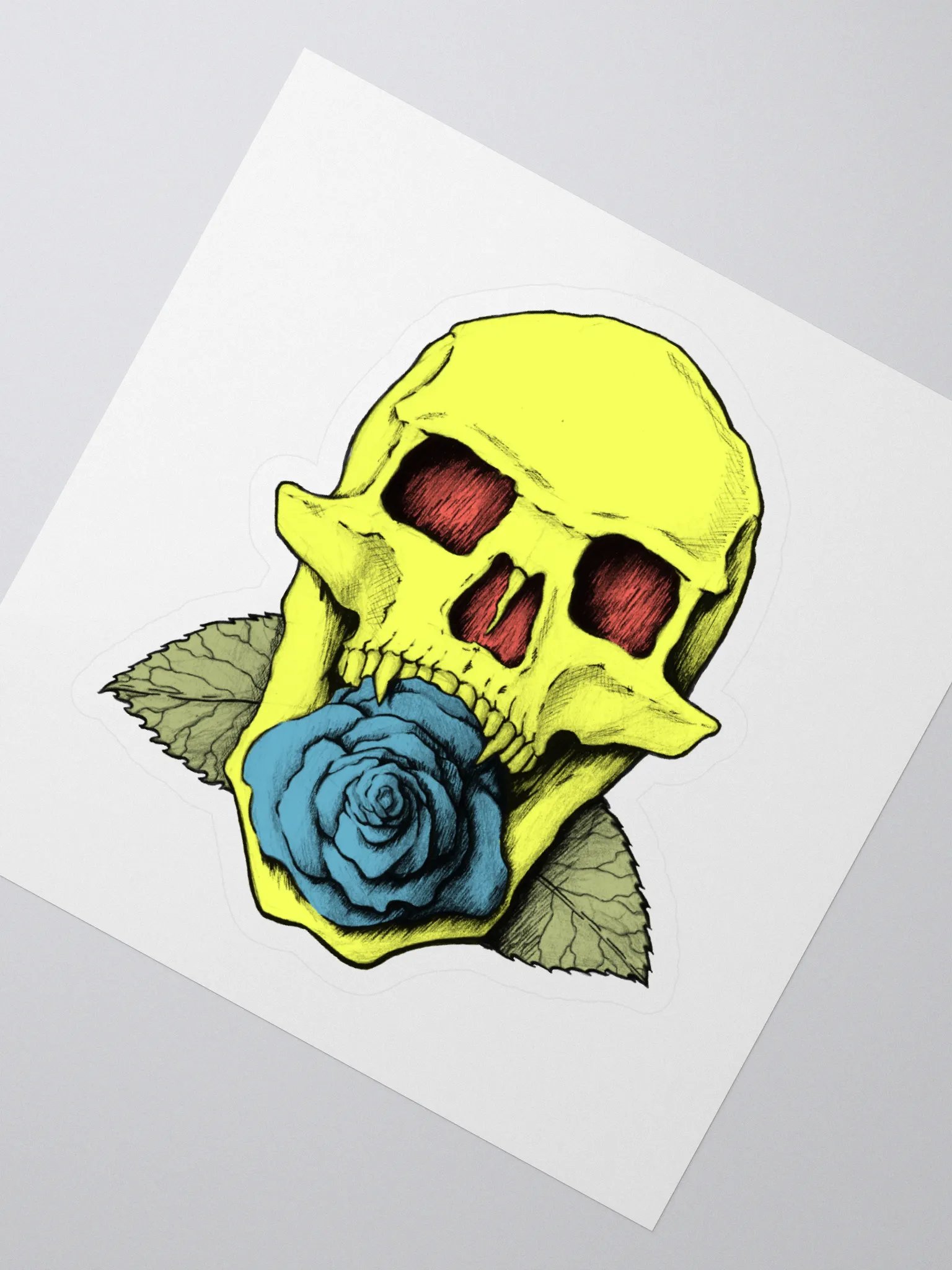 Neon Skull Sticker product image (2)
