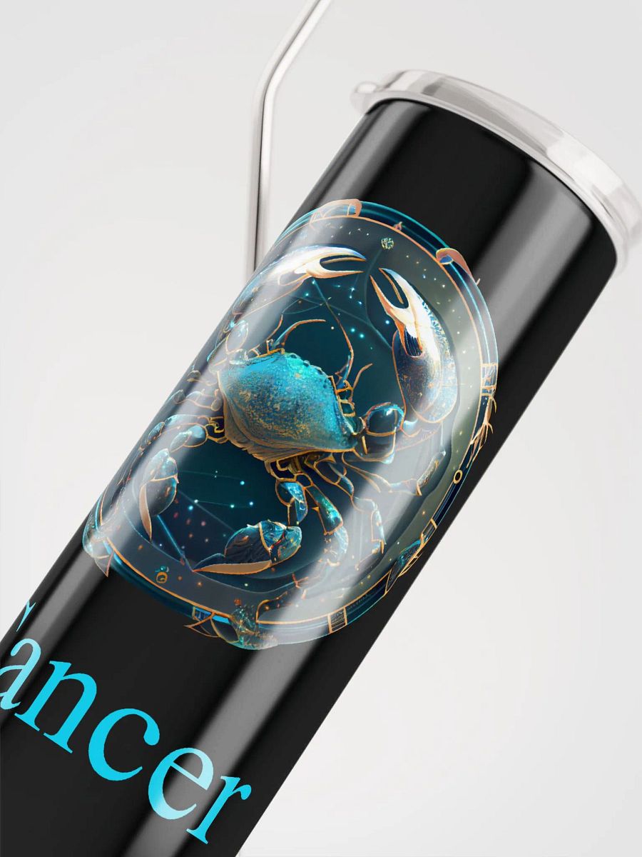 Cancer Zodiac Stainless Steel Tumbler: Embrace Cosmic Comfort! ♋ product image (5)