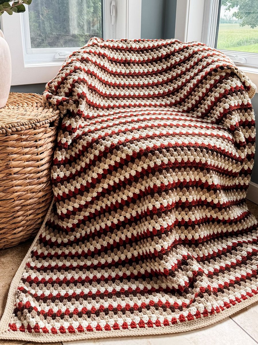Fall For Granny Blanket Crochet Pattern product image (5)