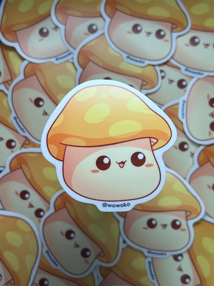 WoWoKo x Potato Fighers - Orange Mushroom - Sticker product image (1)