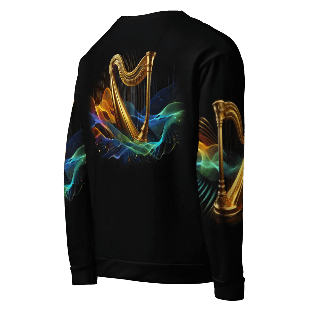 Golden Harp Musical Instrument - All-Over Unisex Sweatshirt #11 product image (5)