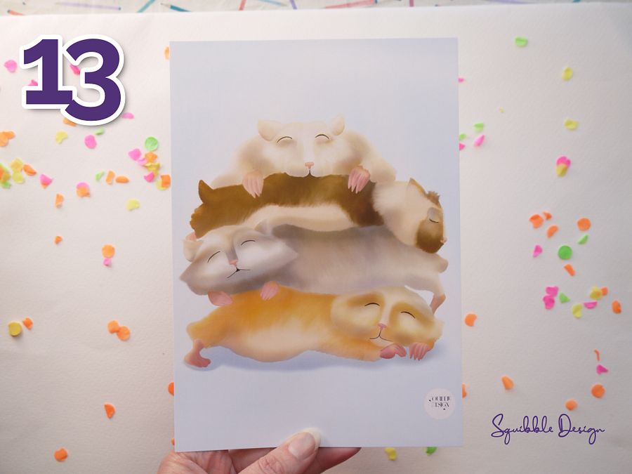 Supporter Print - Hamster Stack product image (1)