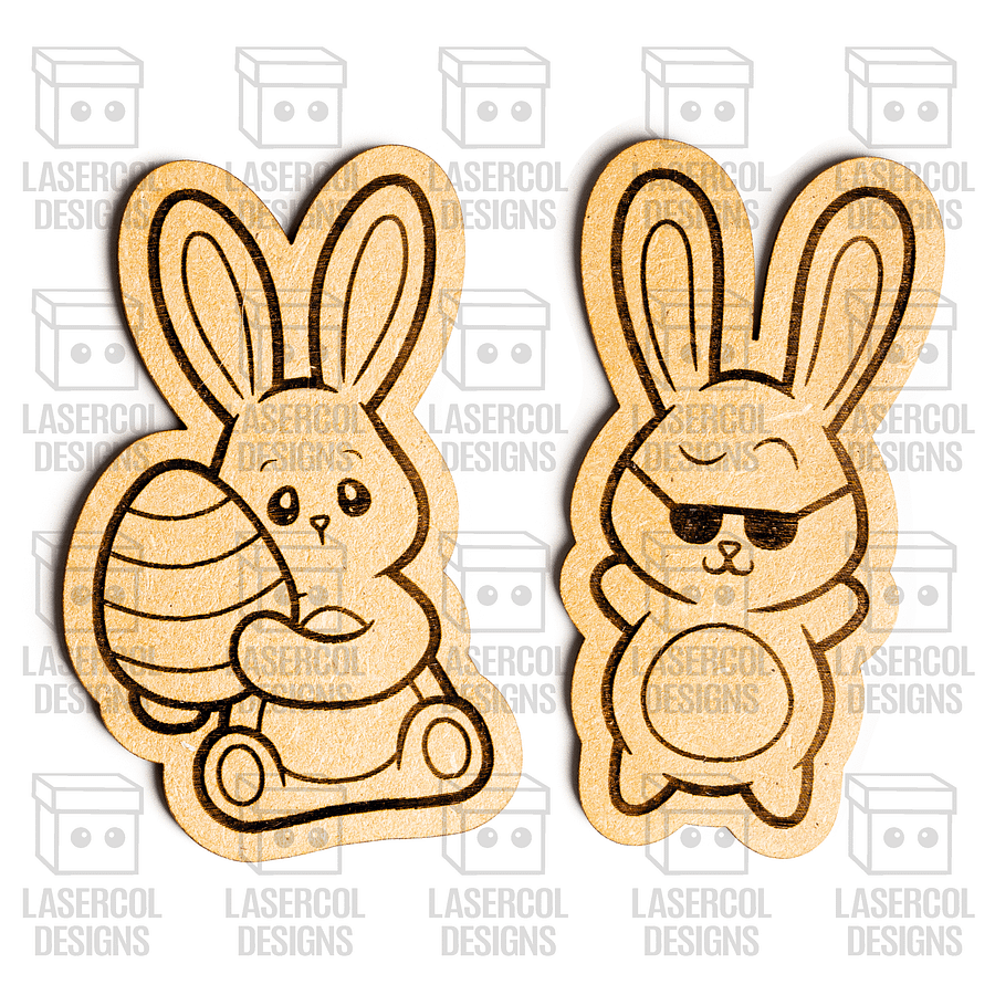 Easter Bunny Paint Kit DIY Cut Outs Set 5 - Laser Cut Files product image (8)