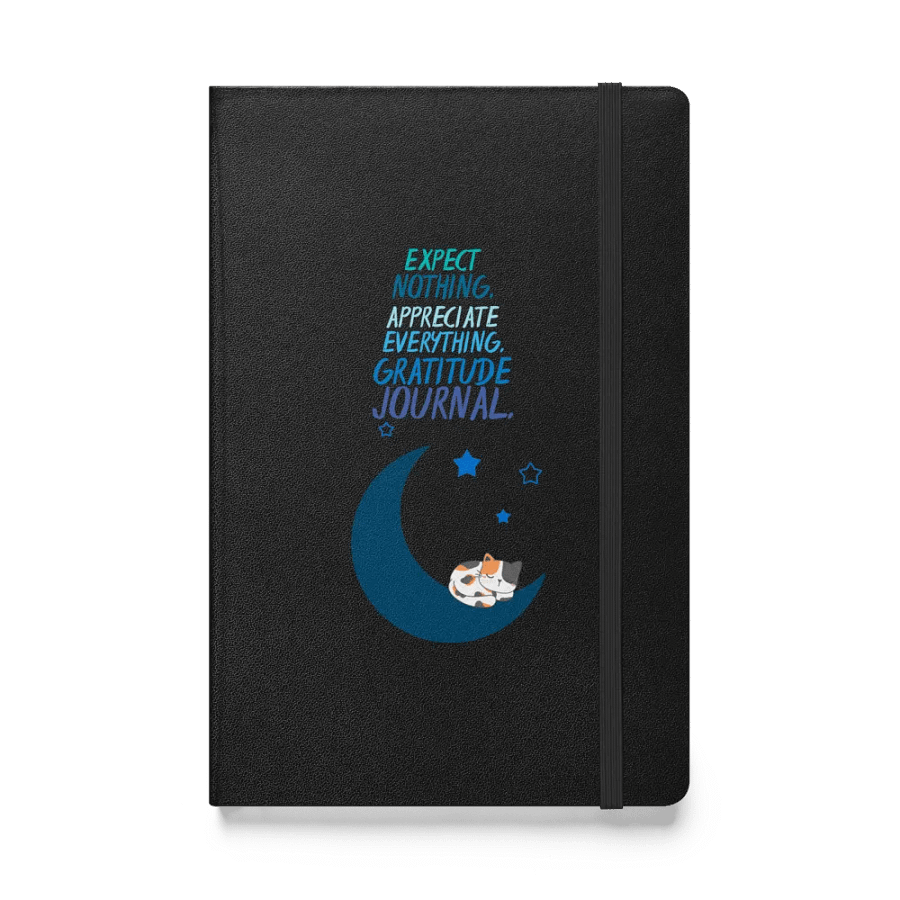 Dreamy Cat Crescent Moon Gratitude Journal product image (1)
