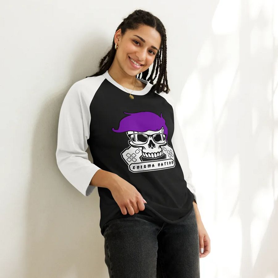 Enigma Nation Tultex Fine Jersey Raglan Tee product image (2)