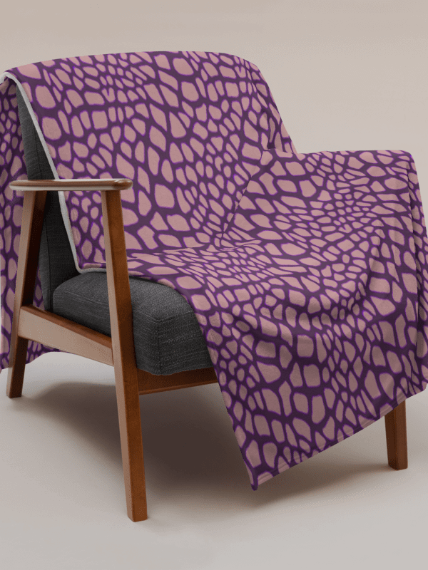 Purple Giraffe Blanket product image (3)