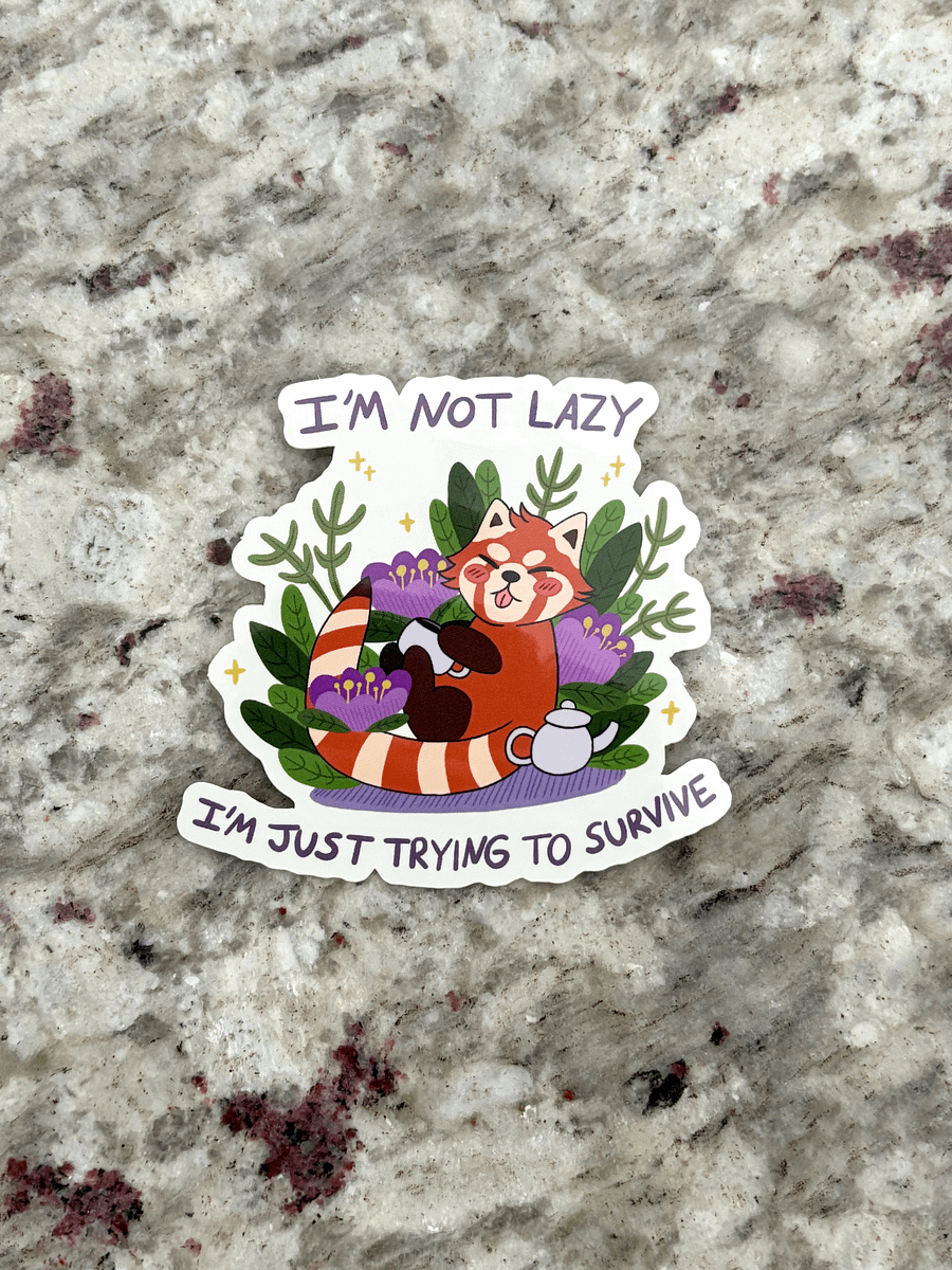 I'm Not Lazy Sticker product image (4)