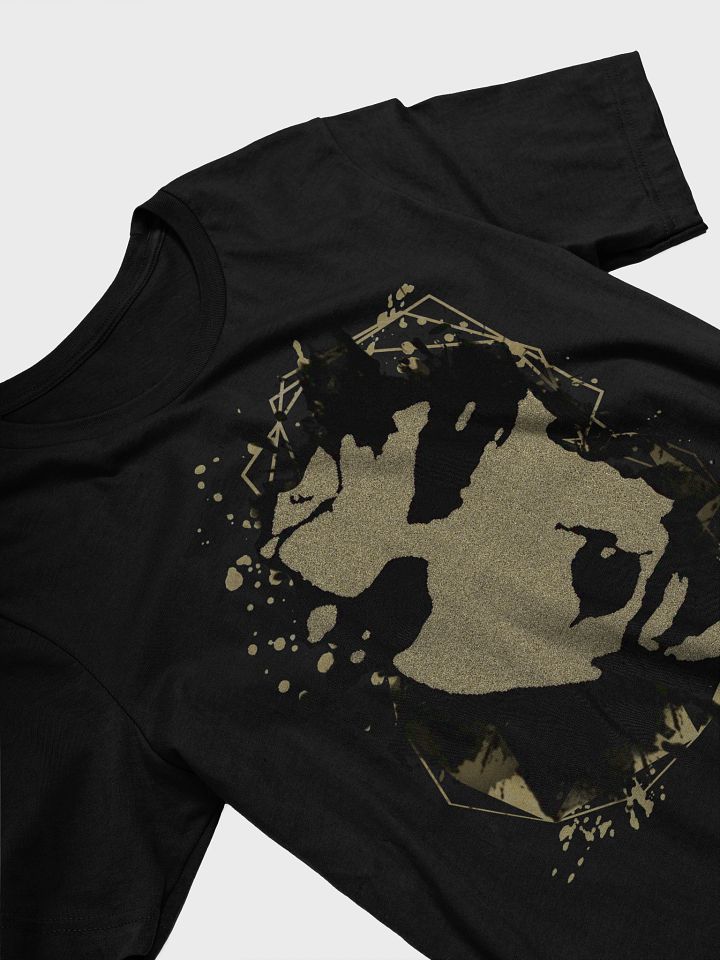 Bob Dylan portrait T-Shirt. Black and gold sand art. product image (2)