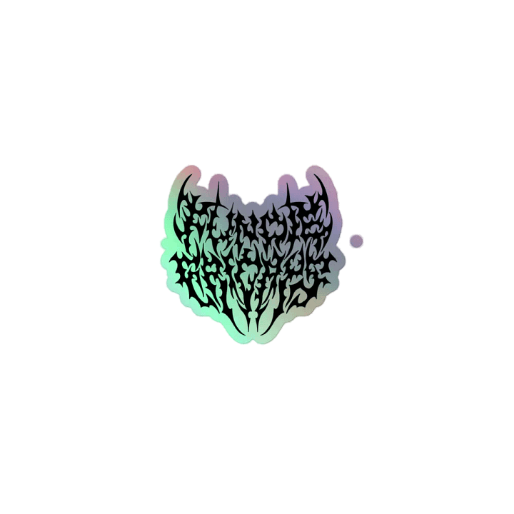 Metal Logo sticker (holographic) product image (1)