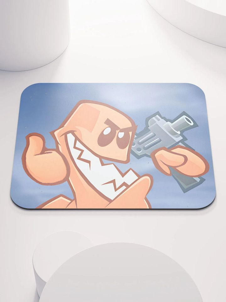 Worm With Uzi | Reactions | Mouse Pads product image (1)