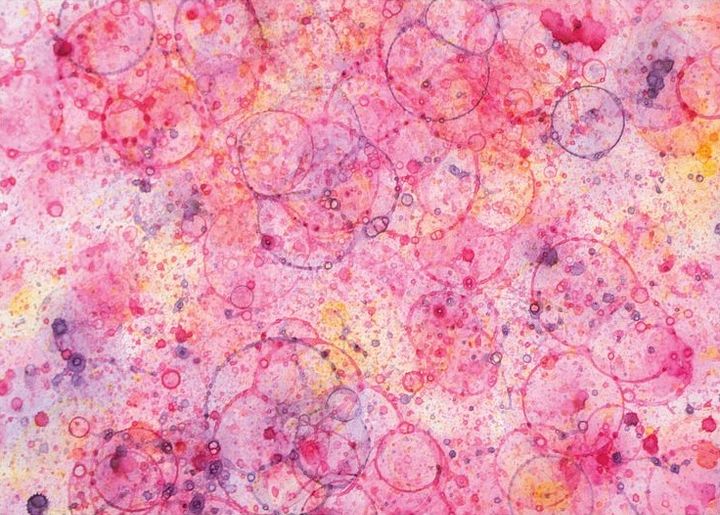5x7 Print Pink Large Bubbles product image (1)