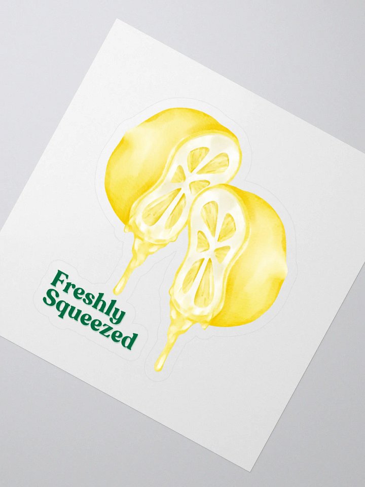 Freshly Squeezed Lemon Kiss Cut Stickers product image (2)