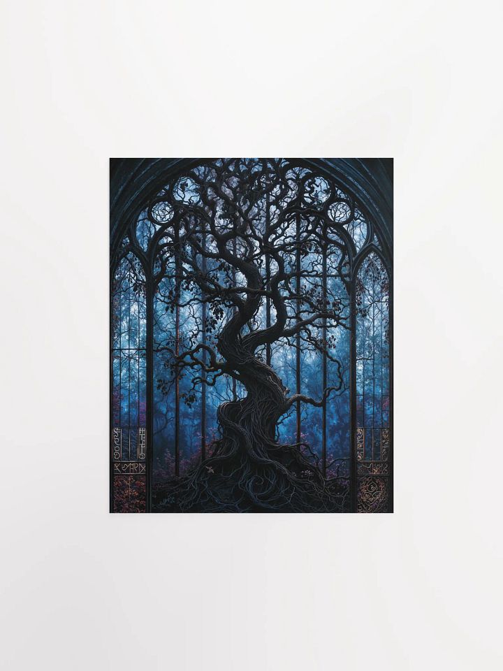 Mystical Tree Stained Glass Poster product image (3)